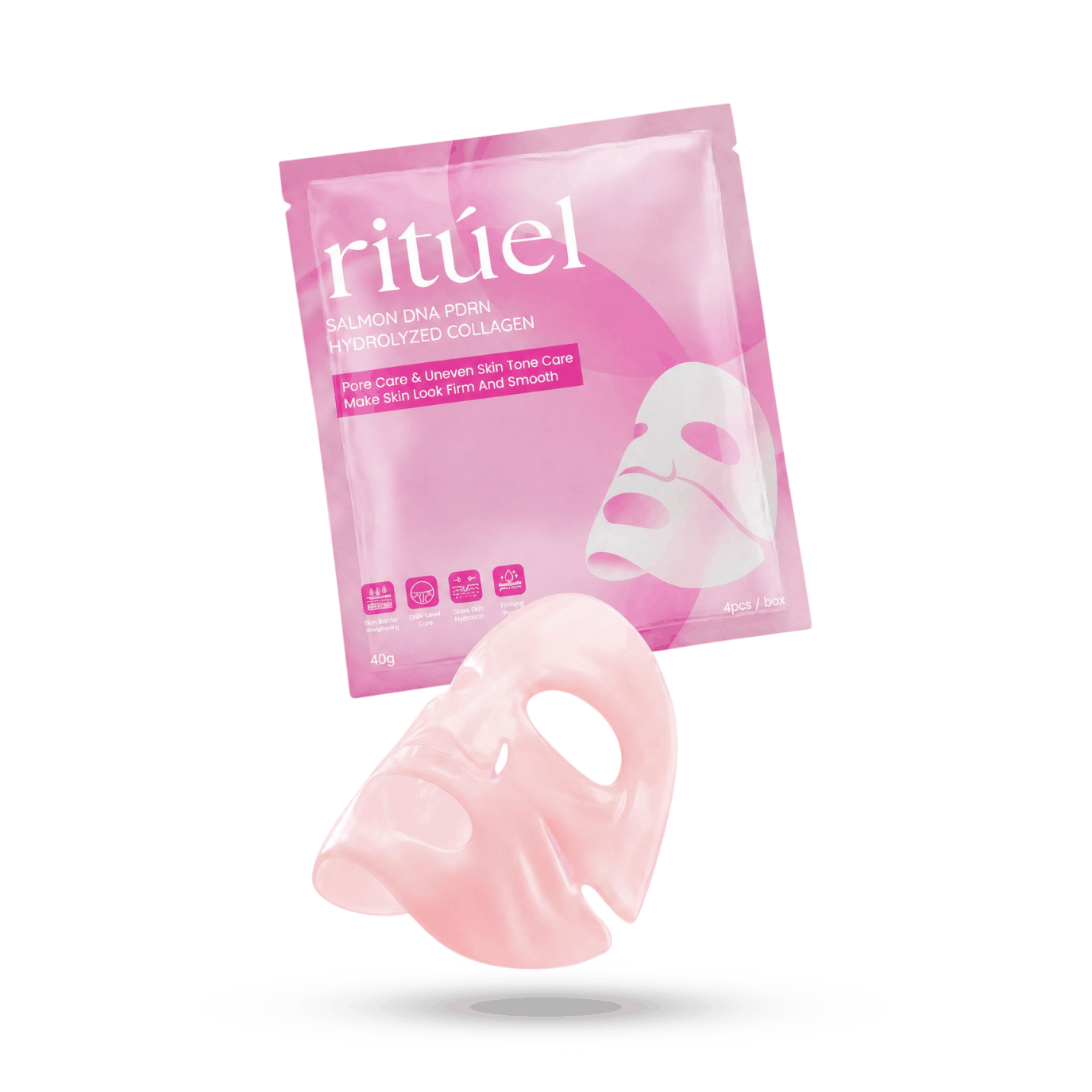 4-Set Salmon PDRN Collagen Mask